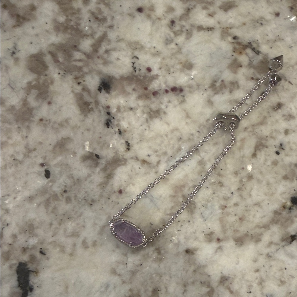 Kendra Scott Silver and Purple Bracelet